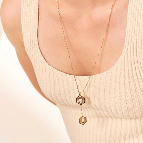 Collar geometrico vazado