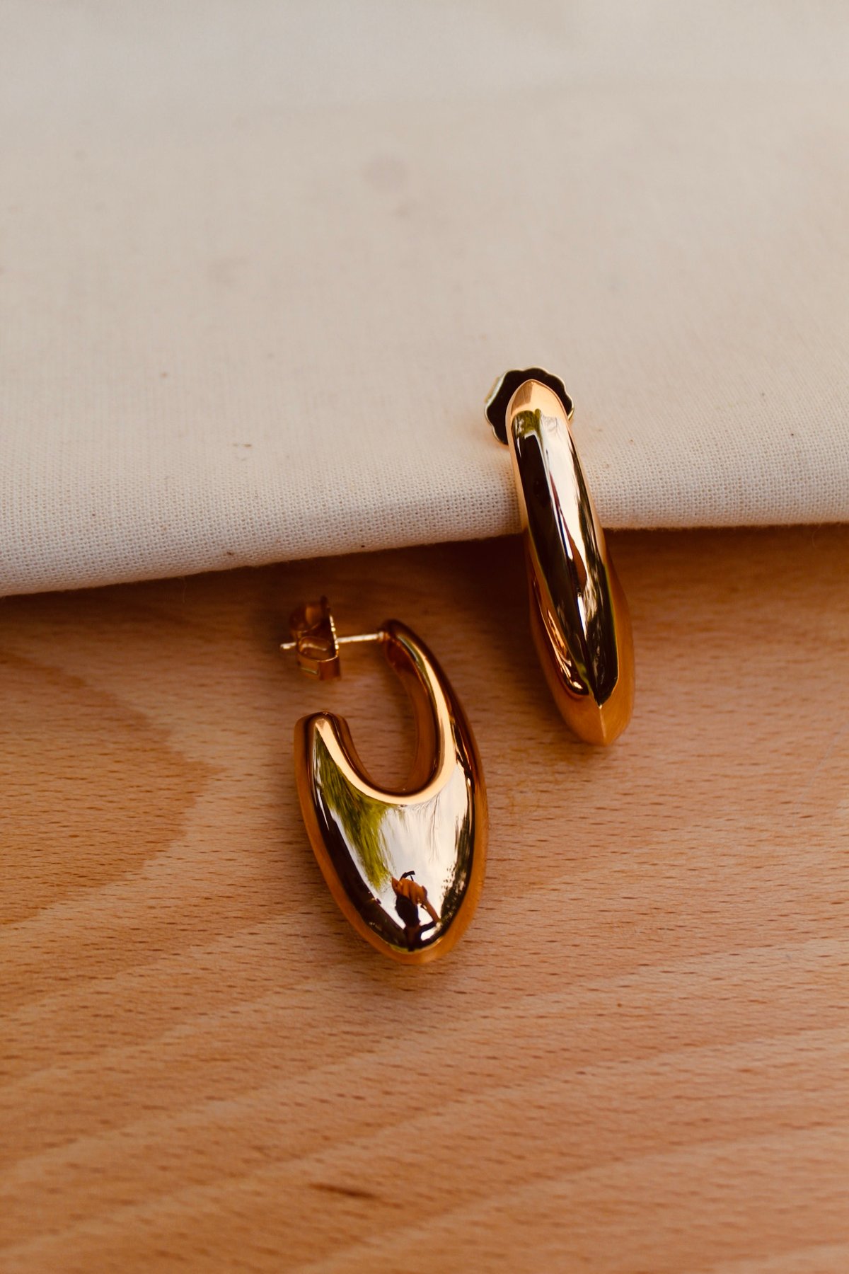 Argolla abultada oval lisa - 3