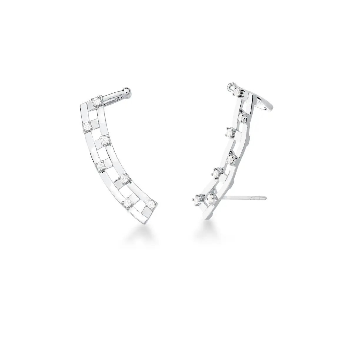 Aro Ear Cuff liso con zirconeas