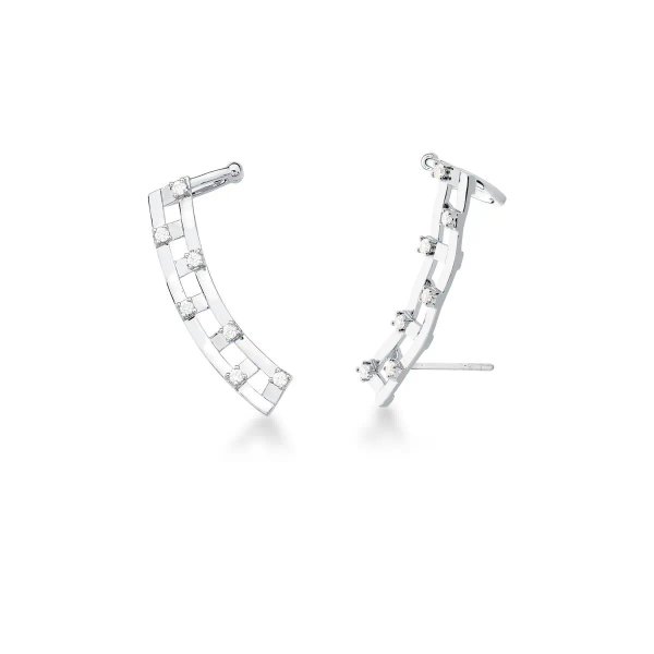 Aro Ear Cuff liso con zirconeas