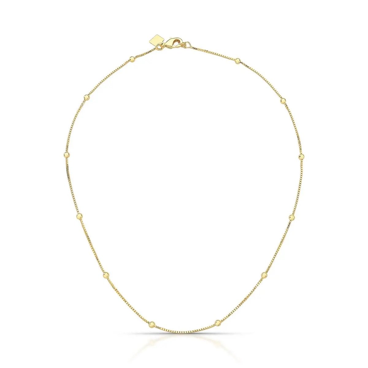 Collar con puntos redondos