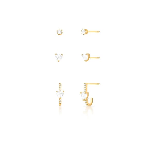 TRio de Aros curvo con cristales 