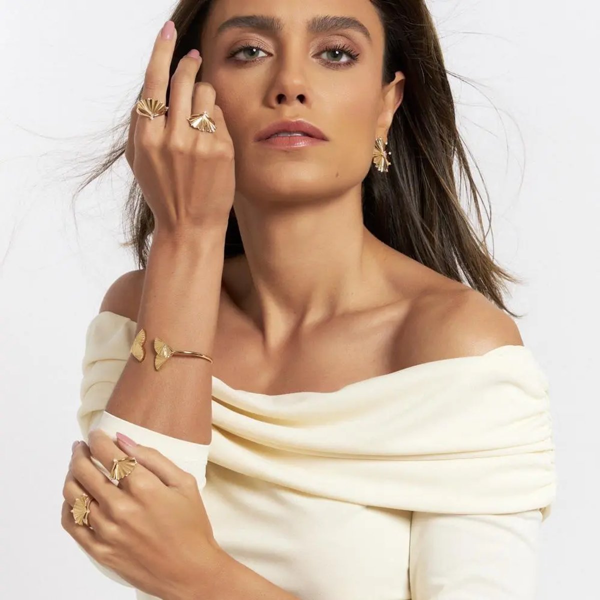 Brazalete abierto abano  - 3