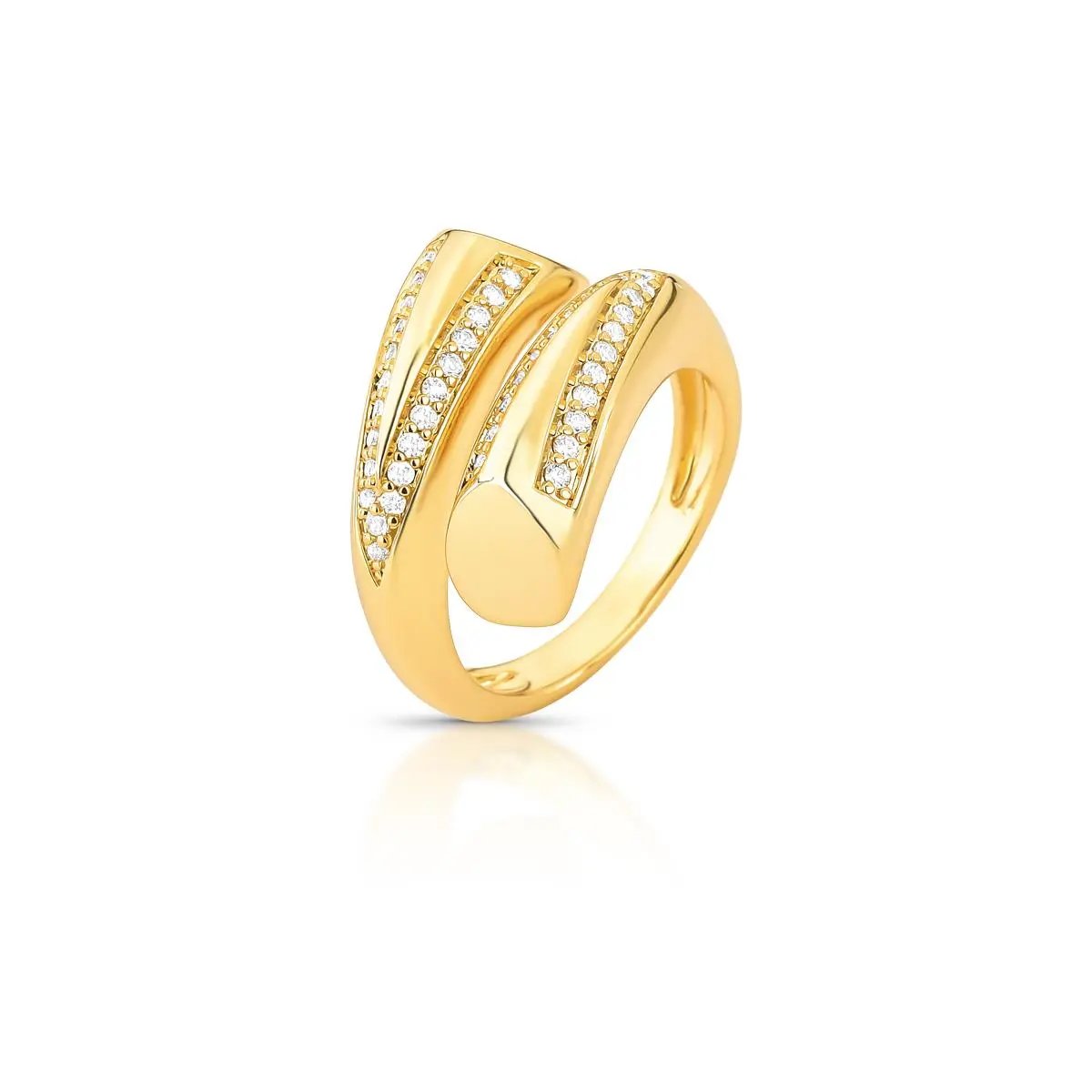 Anillo regulable con zirconeas - 2