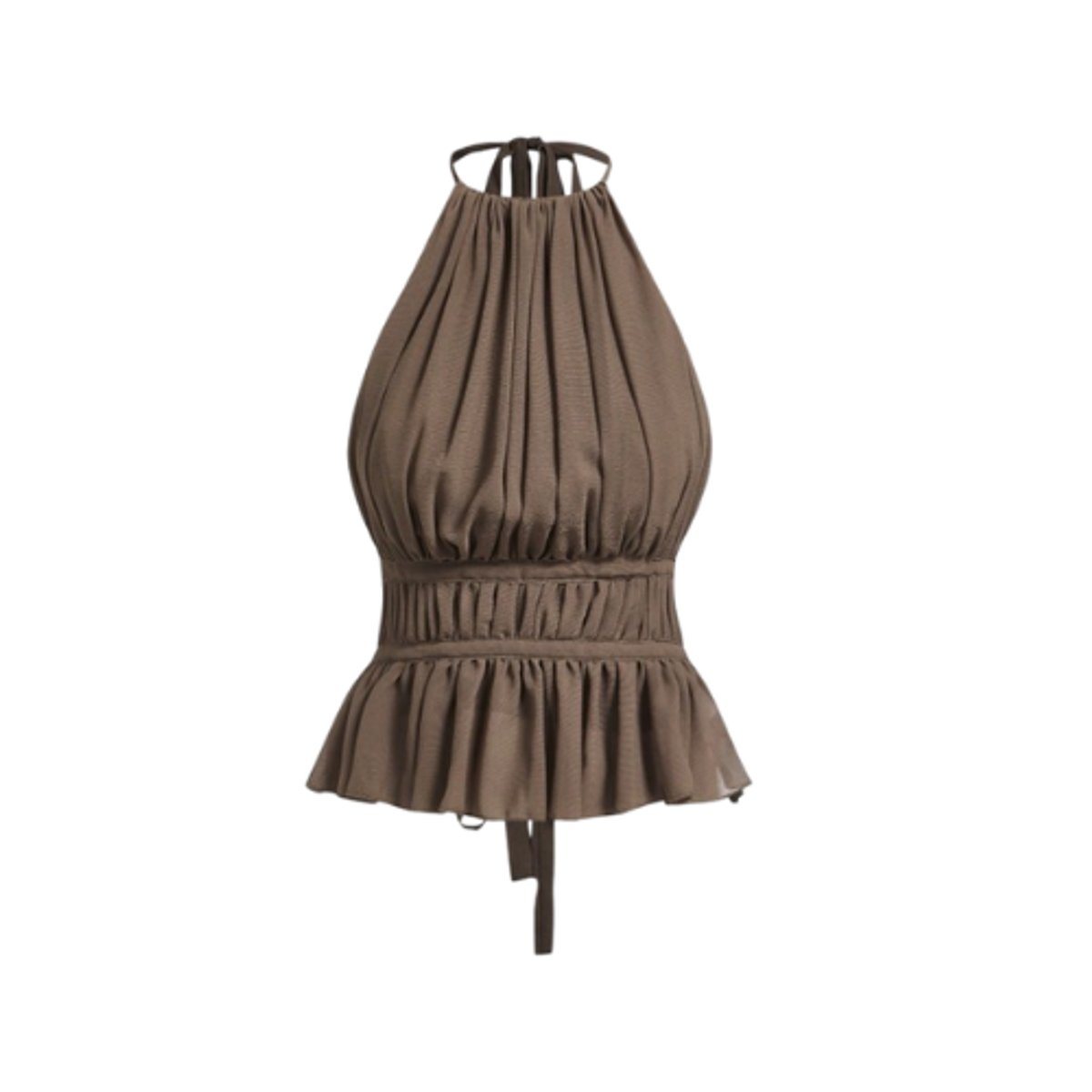 Top Halter con espalda descubierta