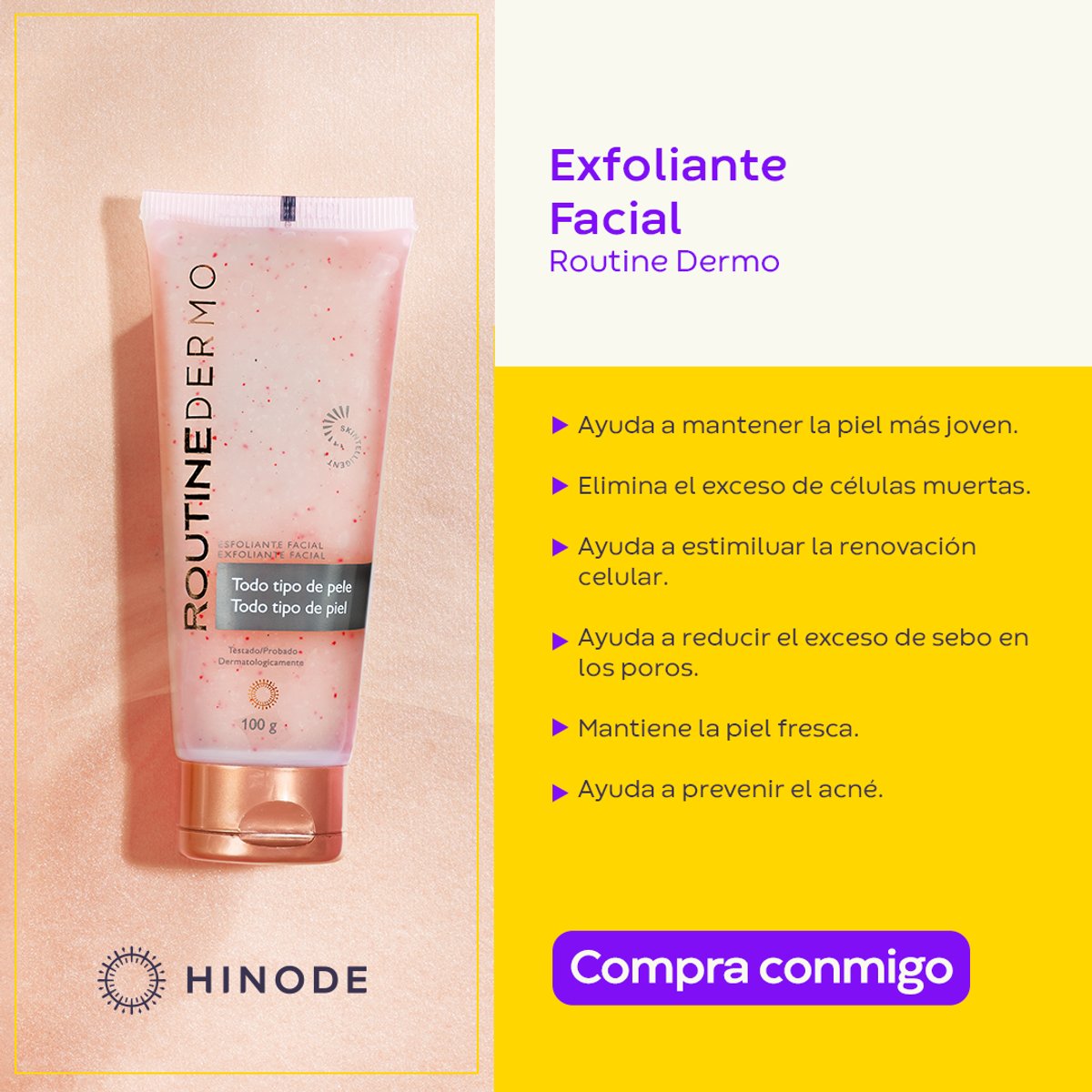 EXFOLIANTE FACIAL ROUTINE DERMO HINODE