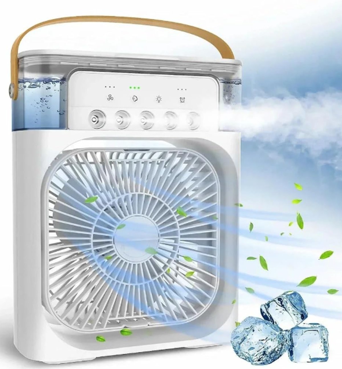 Humidificador Portatil Ventilador 3 En 1