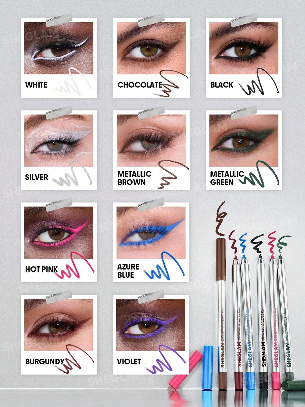 Sheglam Boldline Delineador en Gel Multifunción de Larga Duración - 2