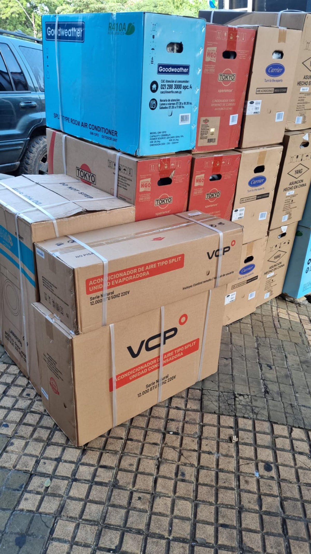 Aire acondicionado VCP de 12000 BTU.