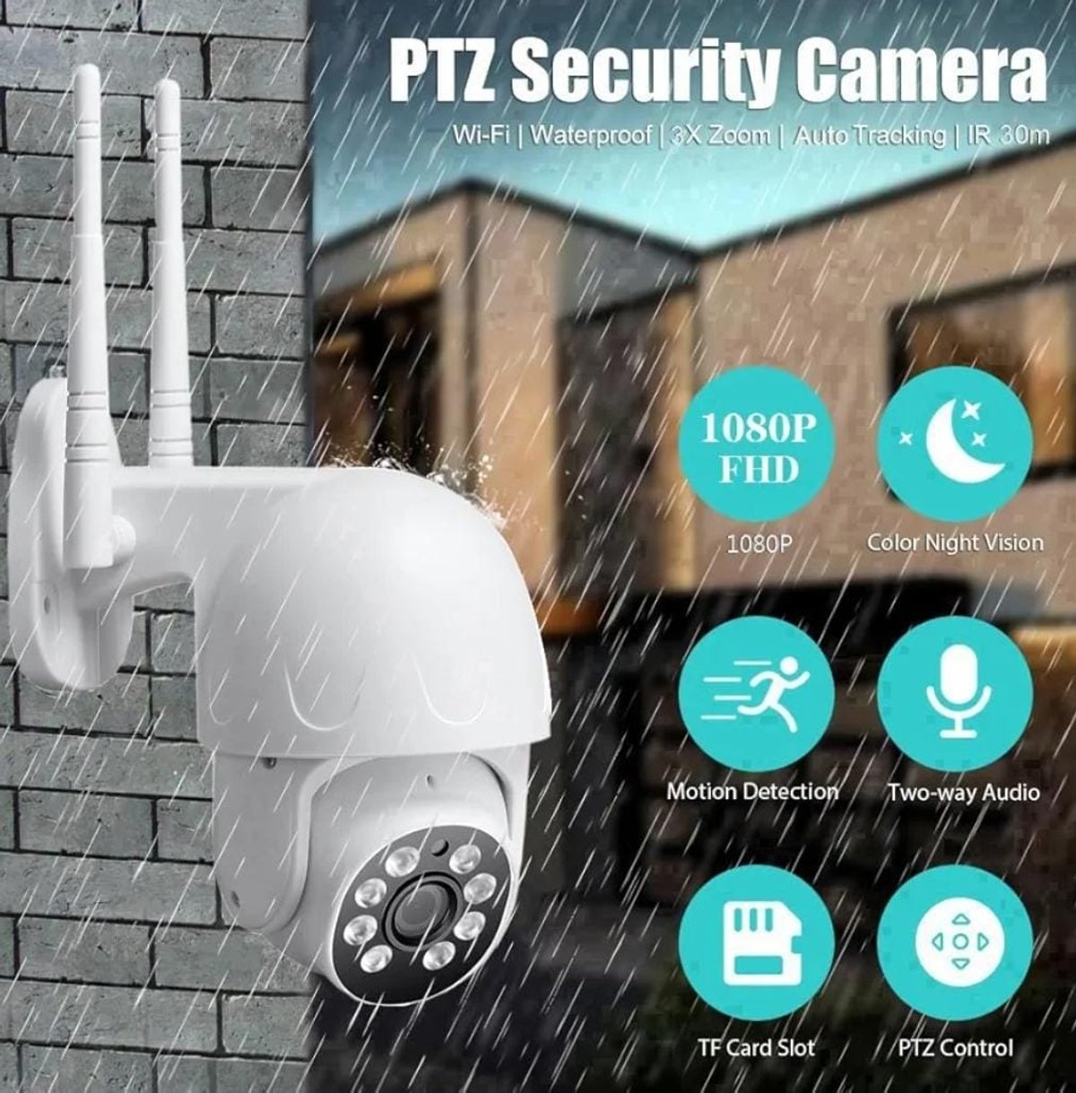 Cámara de Seguridad PTZ WiFi M901