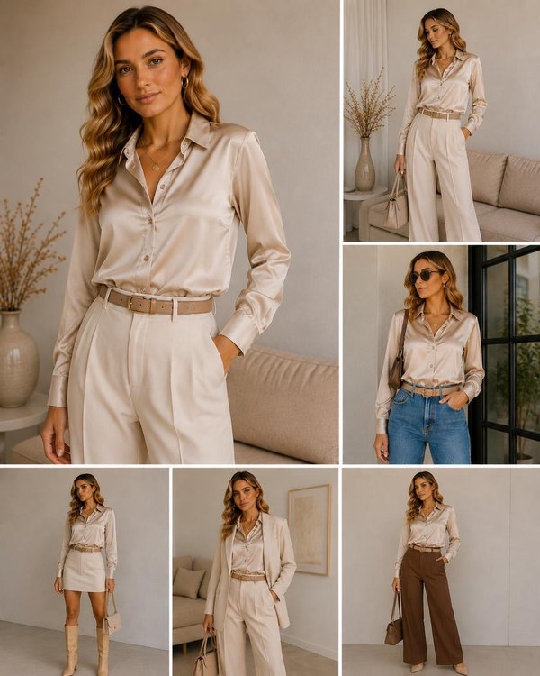 Camisa de Satin 