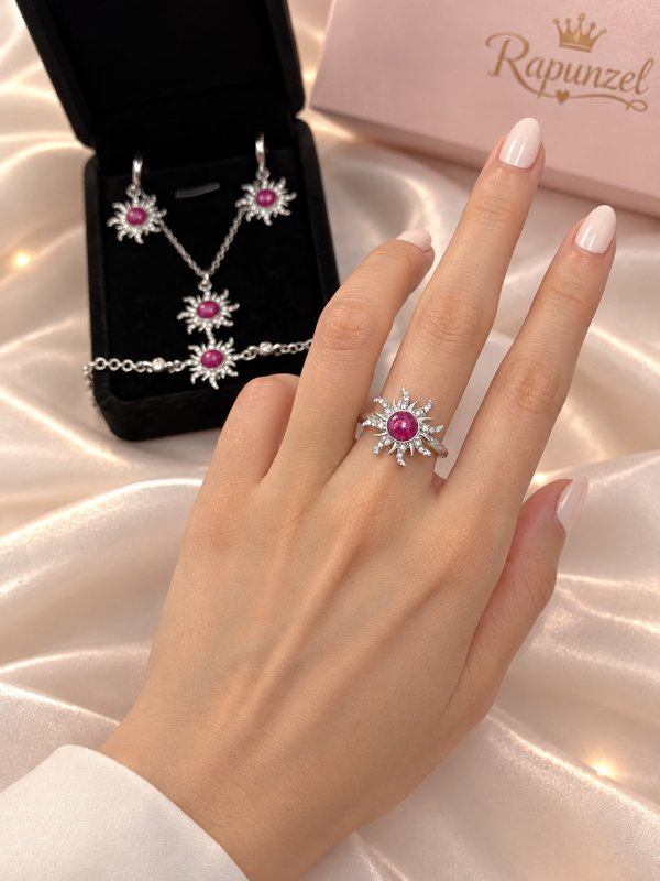 Set Rapunzel plateado 