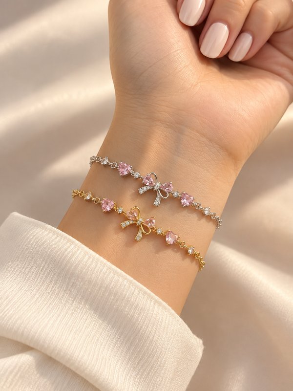 Set pulseras lazo