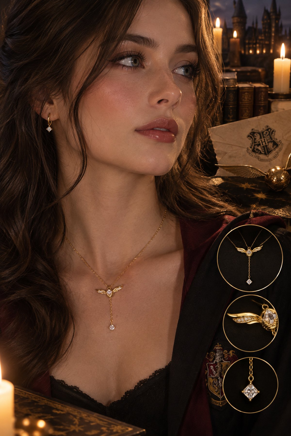 Collar Snitch dorada  - 2