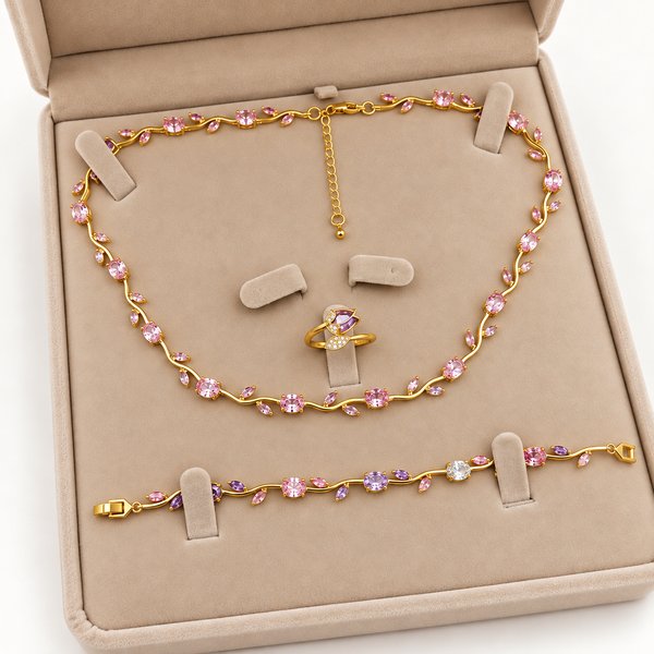 Set tulipán violeta rosé
