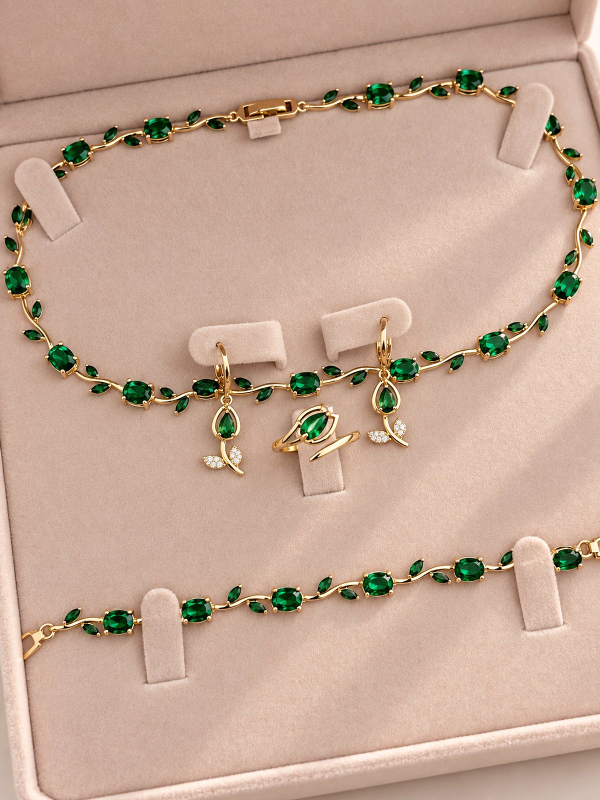 Set tulipán verde esmeralda  - 3