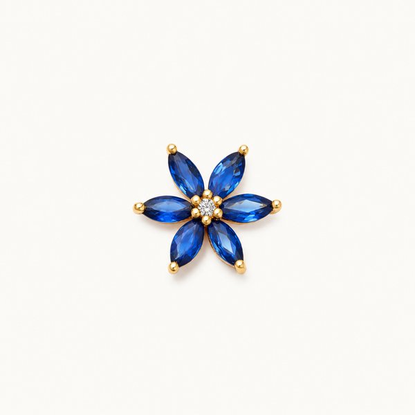 Dije flor azul