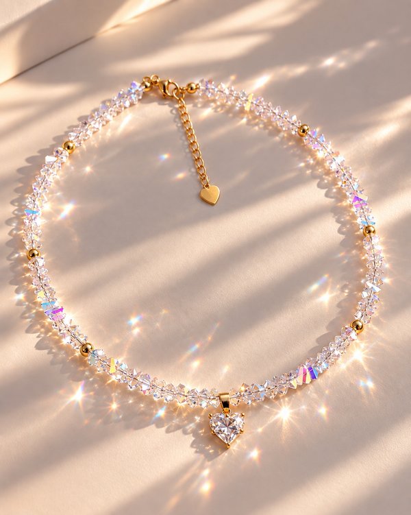 Choker cristal blanco