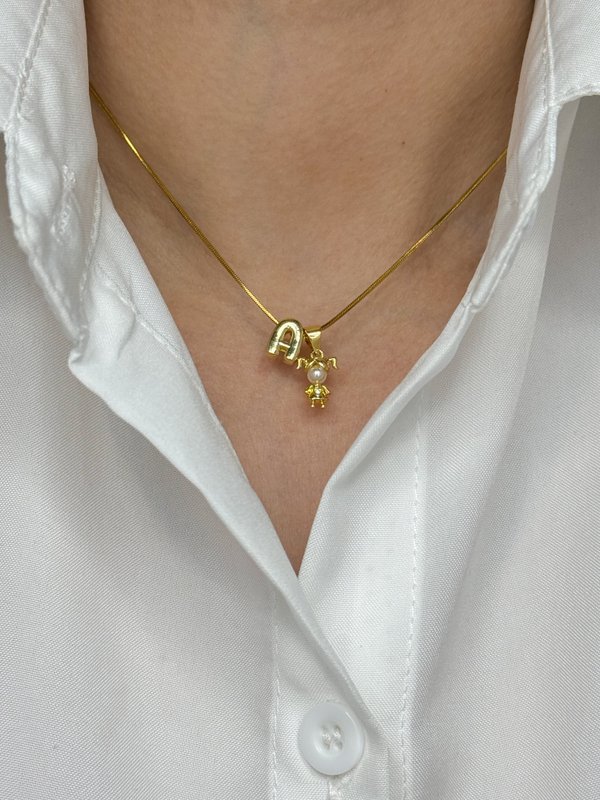 Collar niña + inicial (a elección)