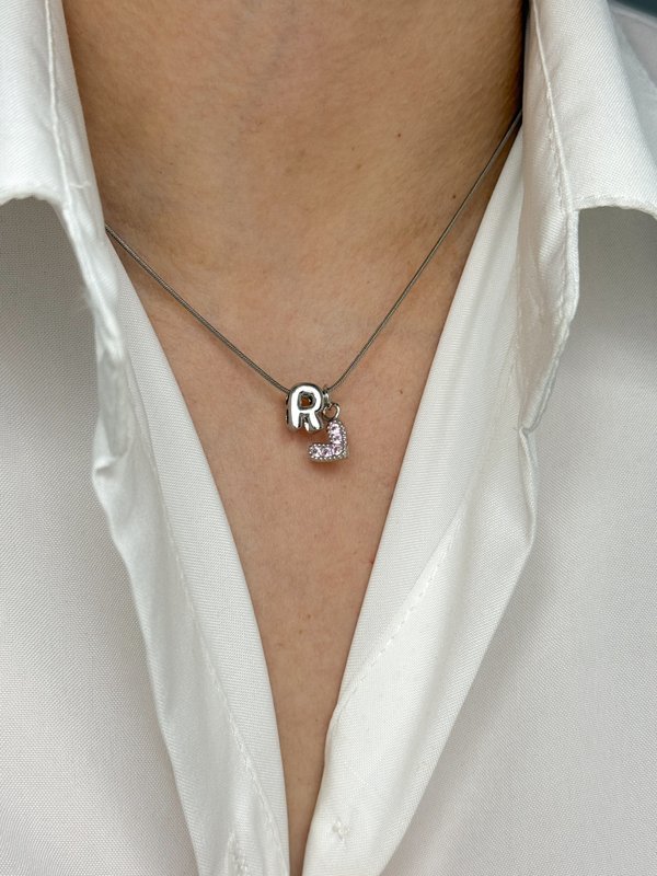Collar inicial + corazoncito