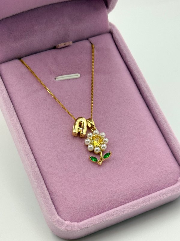 Collar girasol inicial 