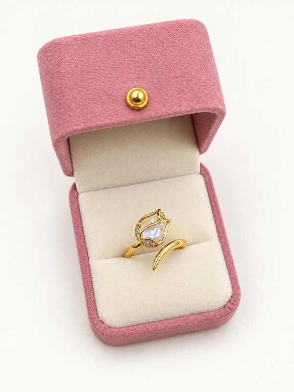 Anillo tulipán tornasol