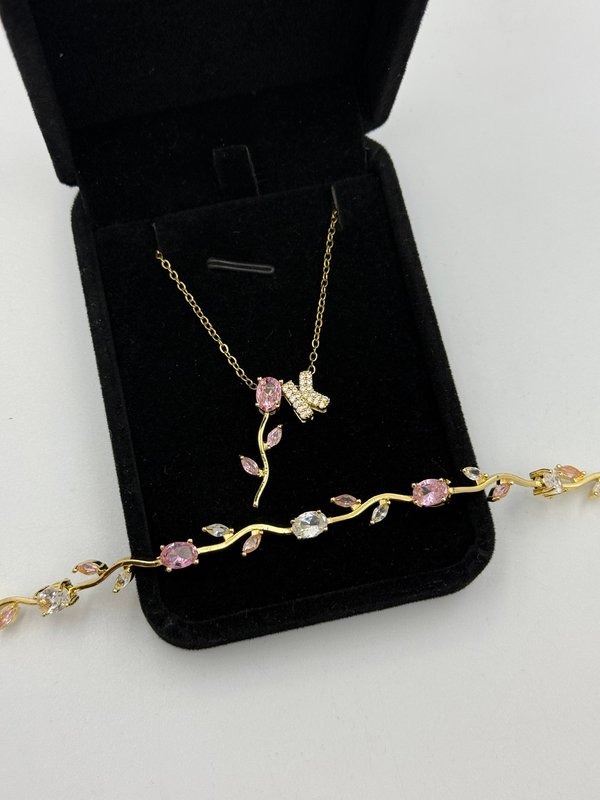 Set dúo tulipán rosa