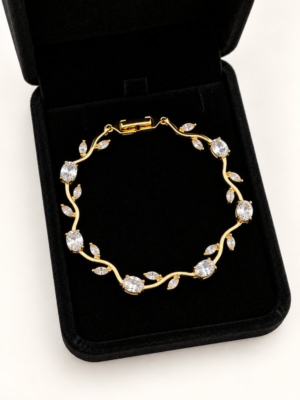 Pulsera tulipán cristal