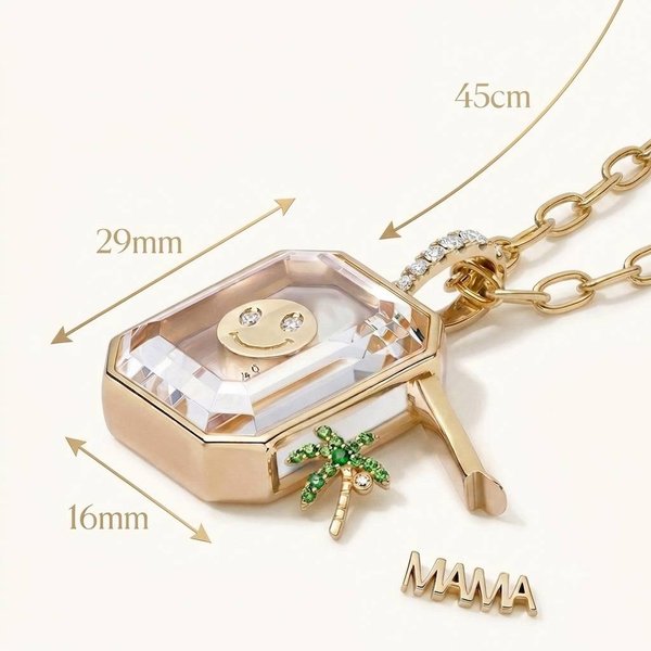 Relicario rectangular 