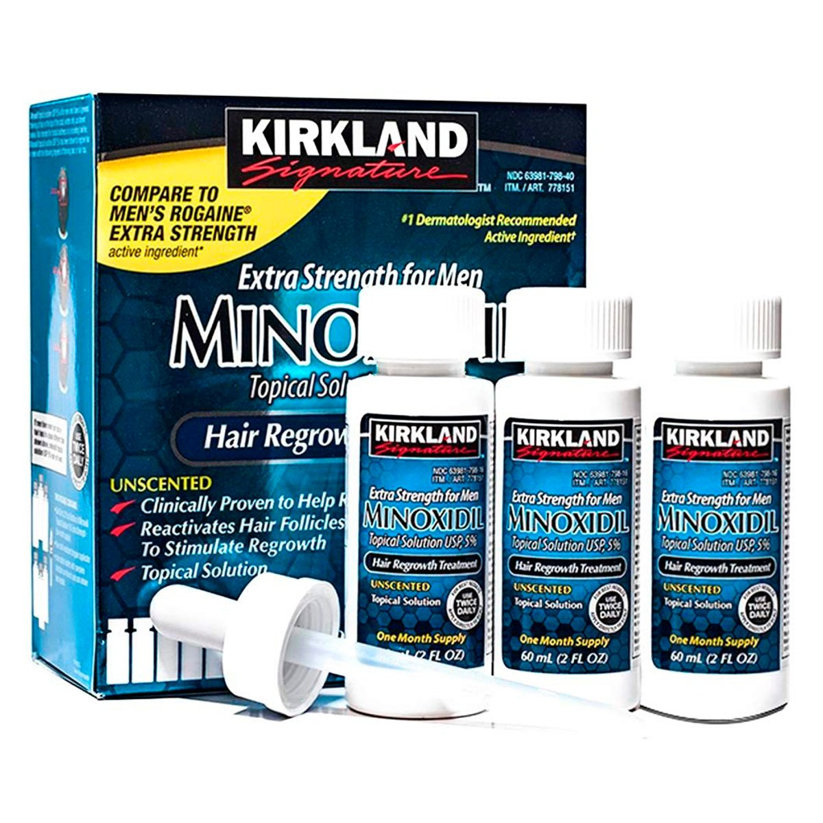 Solución Topica Kirkland Minoxidil (6 Unidades) - 60mL