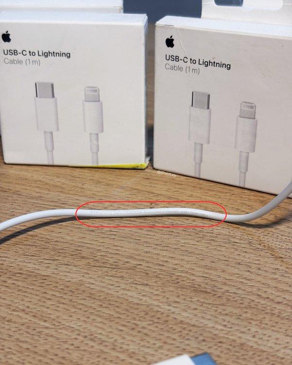 Cable USC-C a Lightning Original Apple (OEM Pull)