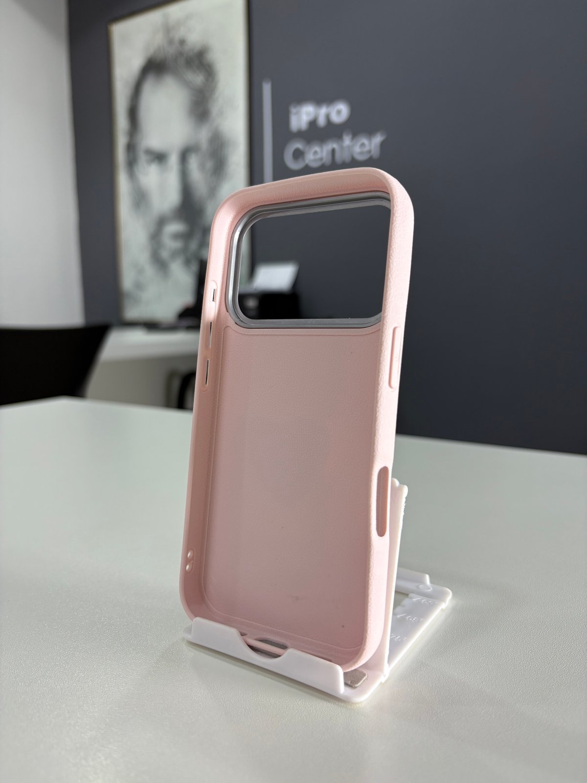 Case Semicuero rosa con diseño de corazón y bandolera - iPhone 17 Pro Max  - 5