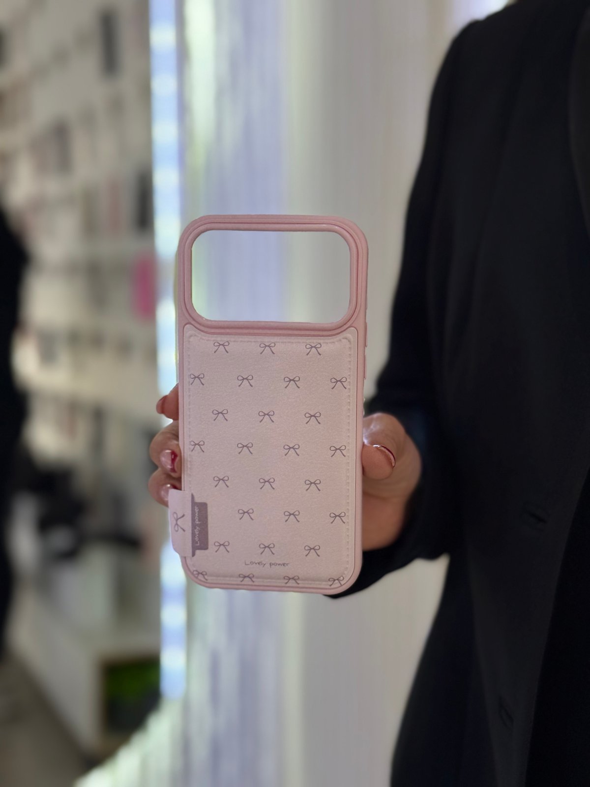 Case elegante con detalles de moñito - iPhone 17 Pro Max  - 6