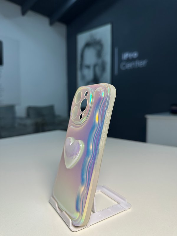 Case con diseño de onda y unicolor