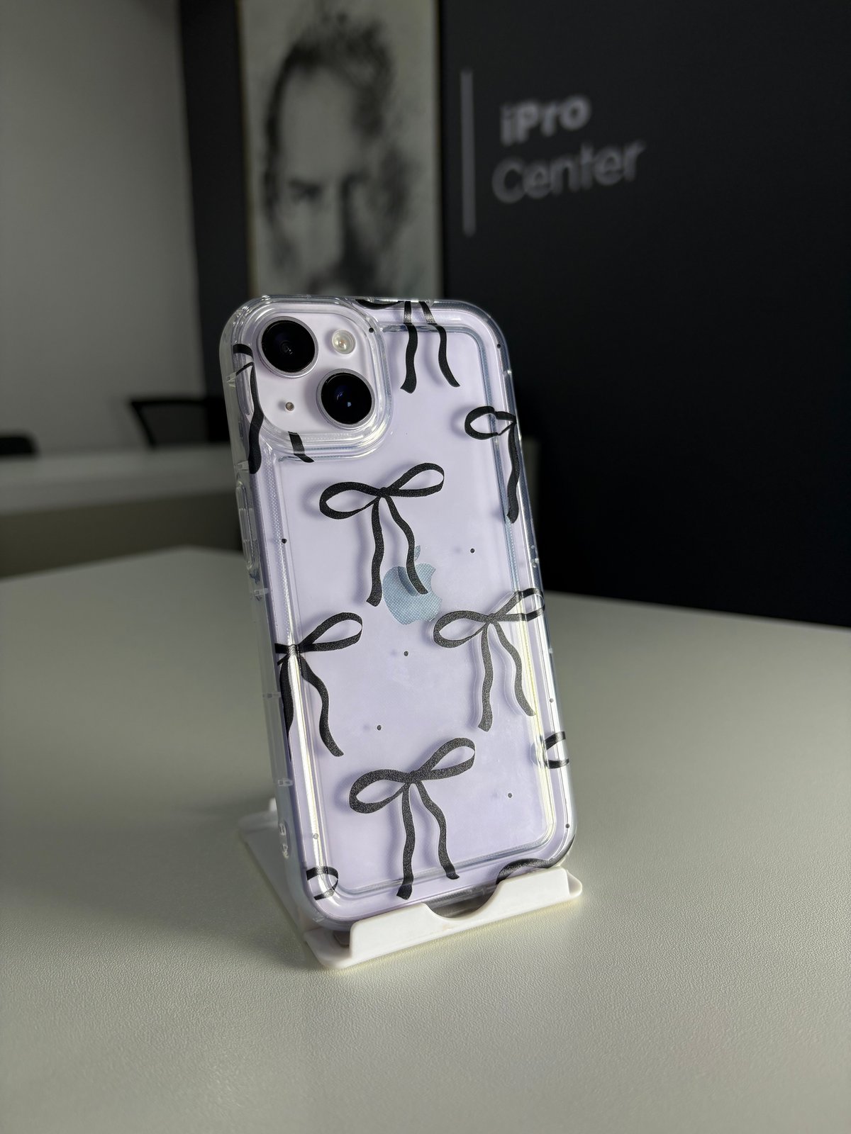 Case transparente con moños negros - iPhone 13/14/15 Normal - 3