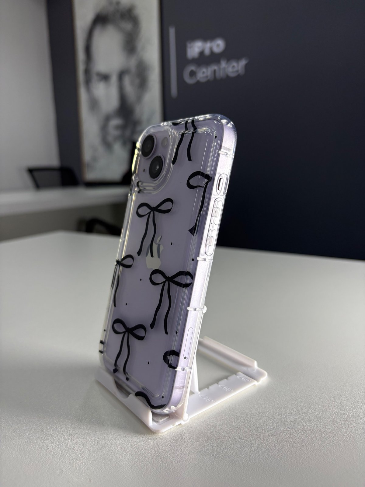 Case transparente con moños negros - iPhone 13/14/15 Normal - 4