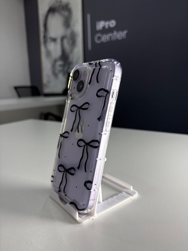 Case transparente con moños negros - iPhone 13/14/15 Normal