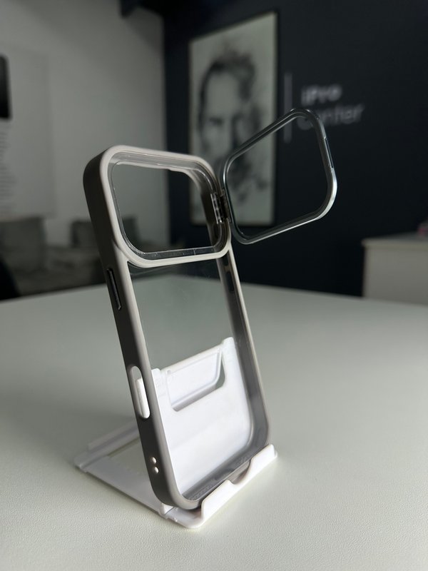 Case transparente con bordes reforzados 