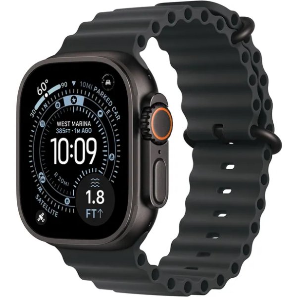 Apple Watch Ultra 3 49MM - (GPS + Celular) Caja De Titanium Negro Y Correa En Color Negro Ocean 