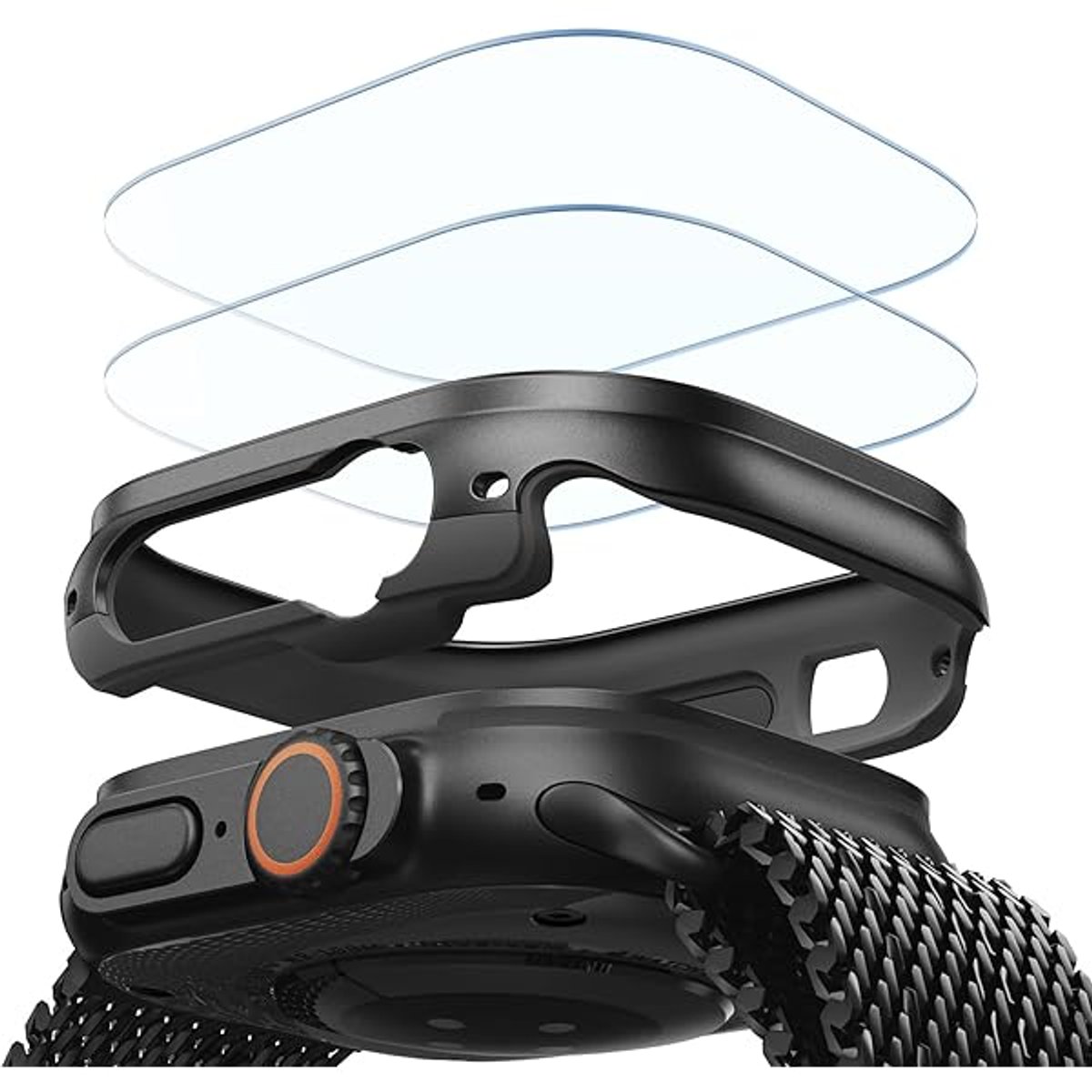 Apple Watch Ultra 3 49MM - (GPS + Celular) Caja De Titanium Black Y Correa Milanese Loop En Color Titanium Black  - 2