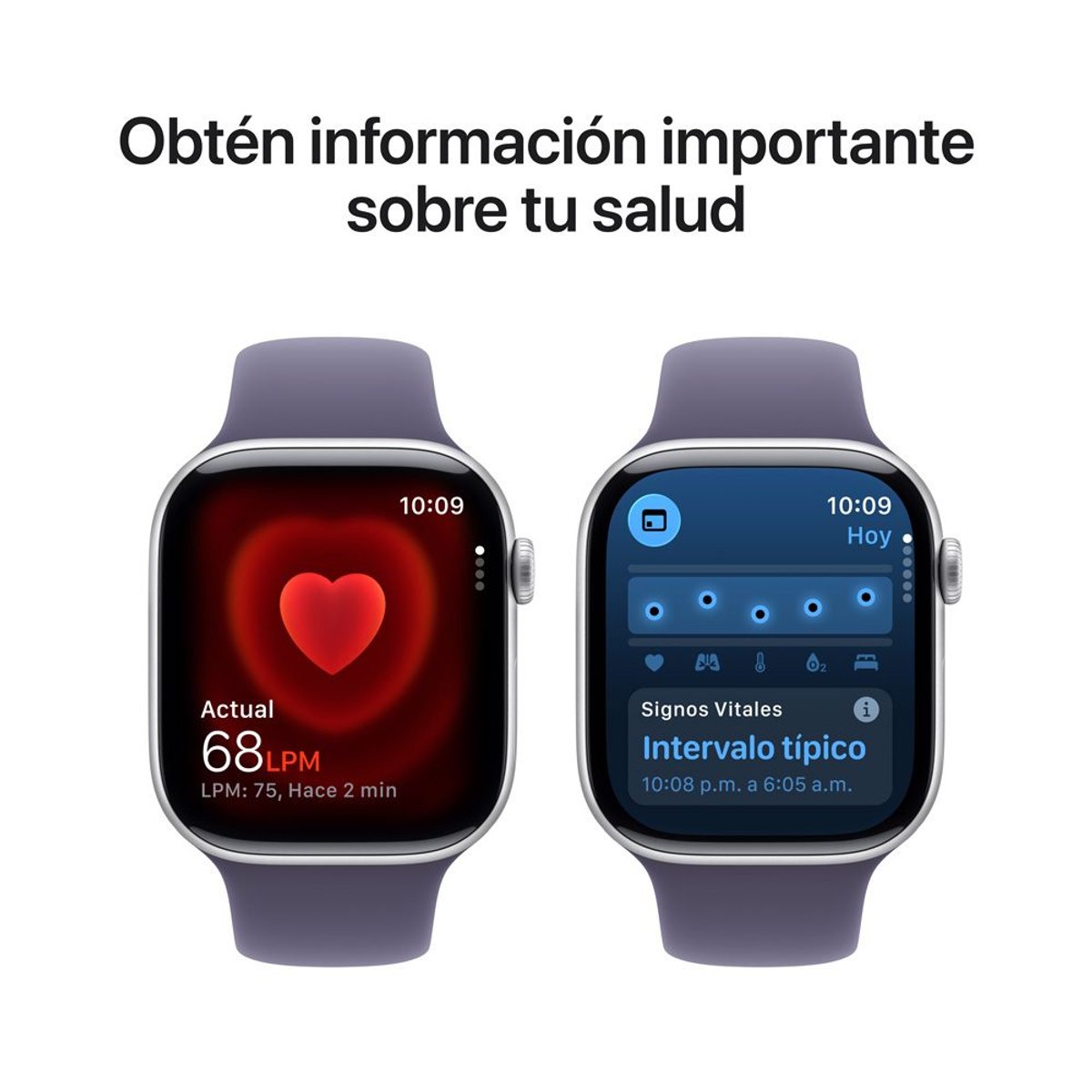 Apple Watch S11 46 MM - Caja De Aluminio En Silver Y Correa Banda Deportivo En Color Purple Fog   - 2