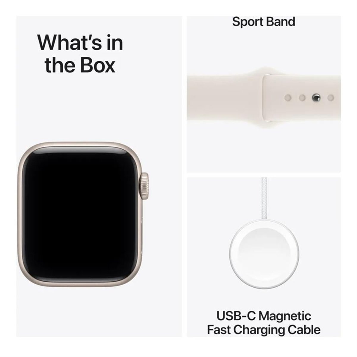 Apple Watch SE 3 44MM - Caja De Aluminio Starlight Y Correa En Color Starlight  - 4
