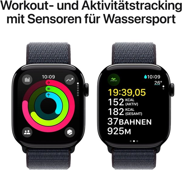 Apple Watch S10 46 MM - Caja De Aluminio En Jet Negro Y Correa Loop Deportiva En Color Negro