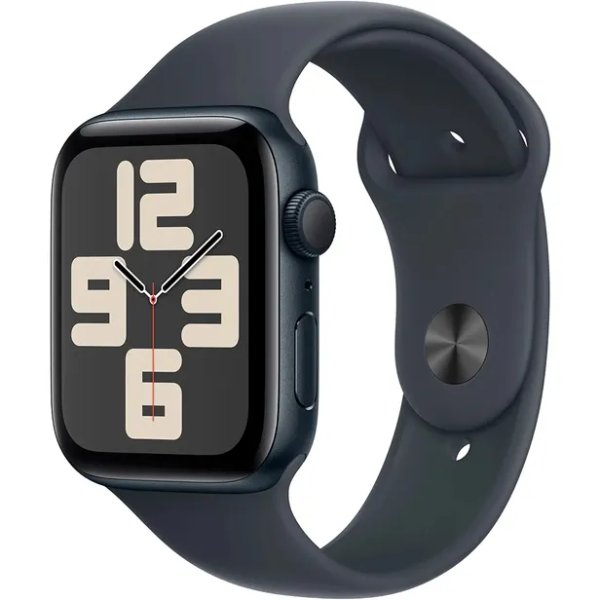  Apple Watch SE 2ª GNR - 44MM (2024) Caja De Aluminio En Midnight Correa Deportiva En Color Midnight 