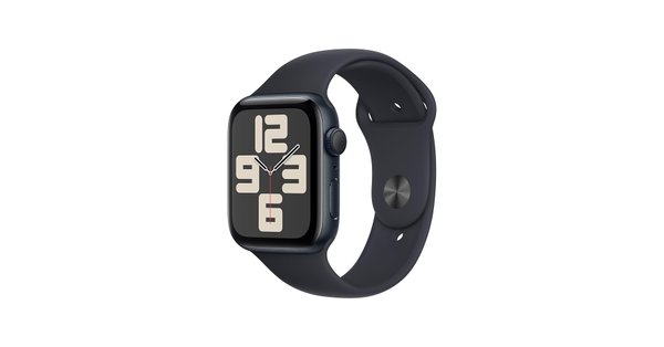  Apple Watch SE 2ª GNR - 44MM (2024) Caja De Aluminio En Midnight Correa Deportiva En Color Midnight 
