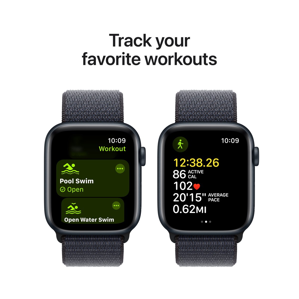 Apple Watch SE 2ª GNR - 44M (2024) Caja De Aluminio En Midnight Correa Deportiva En Loop Midnight Al Ink  - 3