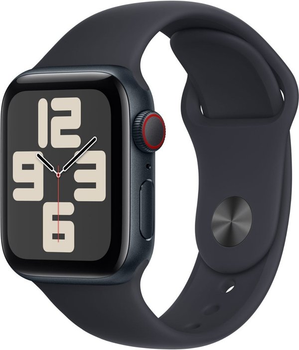Apple Watch SE 2ª GNR - 44MM (2024) (GPS + Celular) Caja De Aluminio En Midnight Correa Deportiva En Color Midnight 