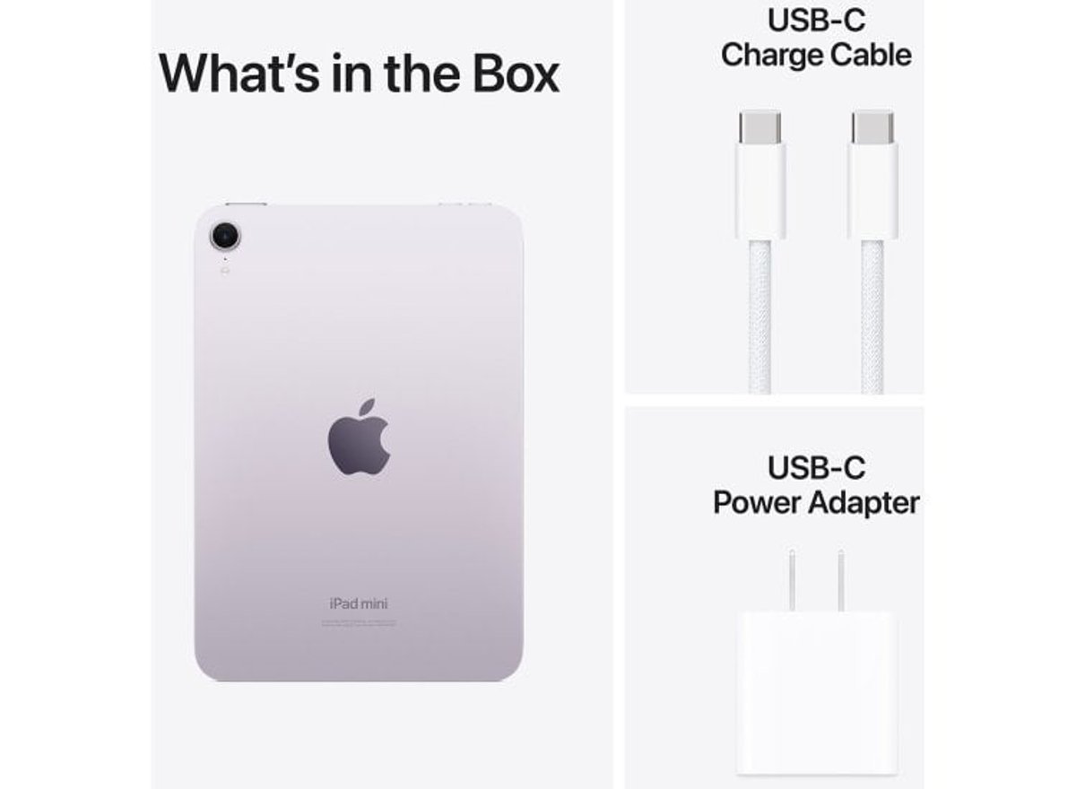 Apple IPad Mini 7 8.3" Wifi 5G 128 GB MXN93LL/A - Purple - 3