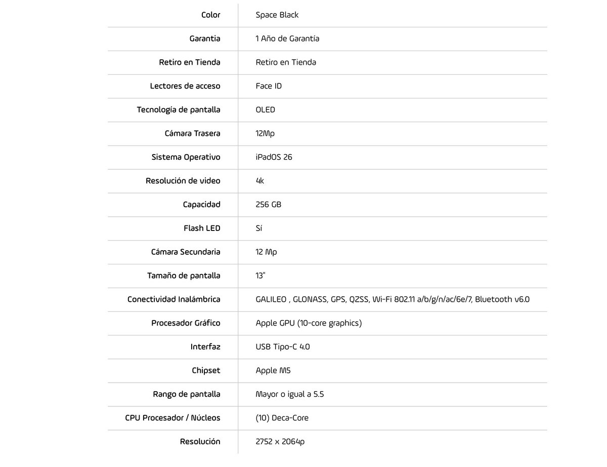 iPad Pro (2025) 13" Wifi M5 256GB MDYJ4LL/A - Space Black - 4