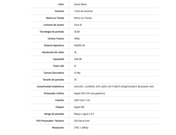 iPad Pro (2025) 13" Wifi M5 256GB MDYJ4LL/A - Space Black